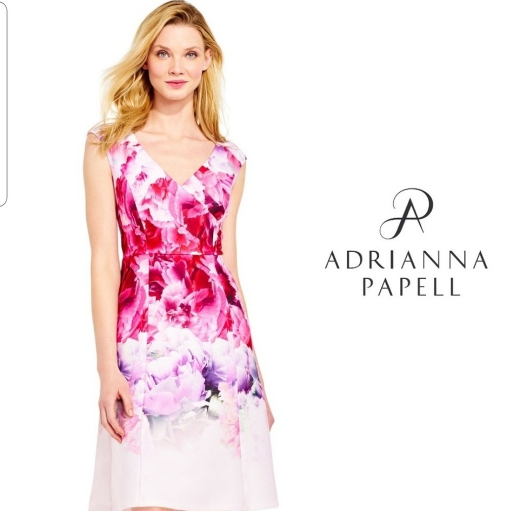 Adrianna Papell peony dress